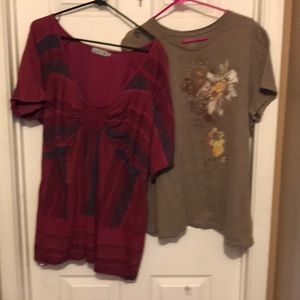 2 Plus Size (2X) T-shirts. 2 piece lot.
